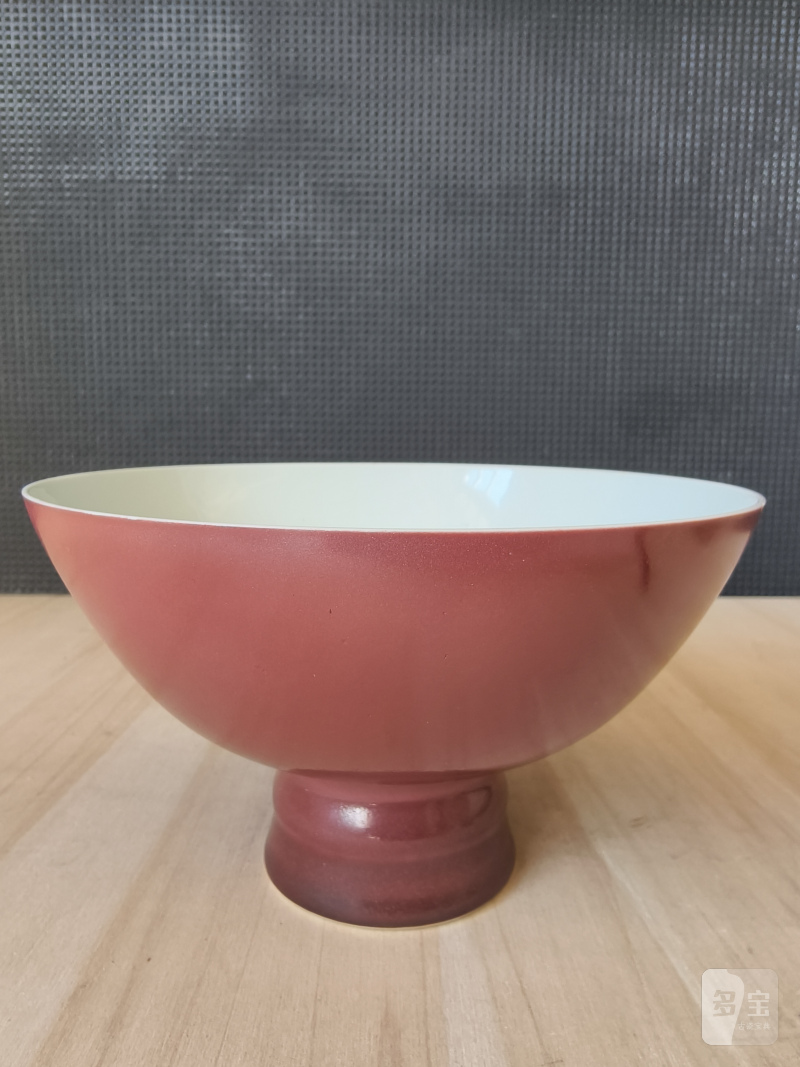 A copper red glazed porcelain 'Stemcup' - 图17